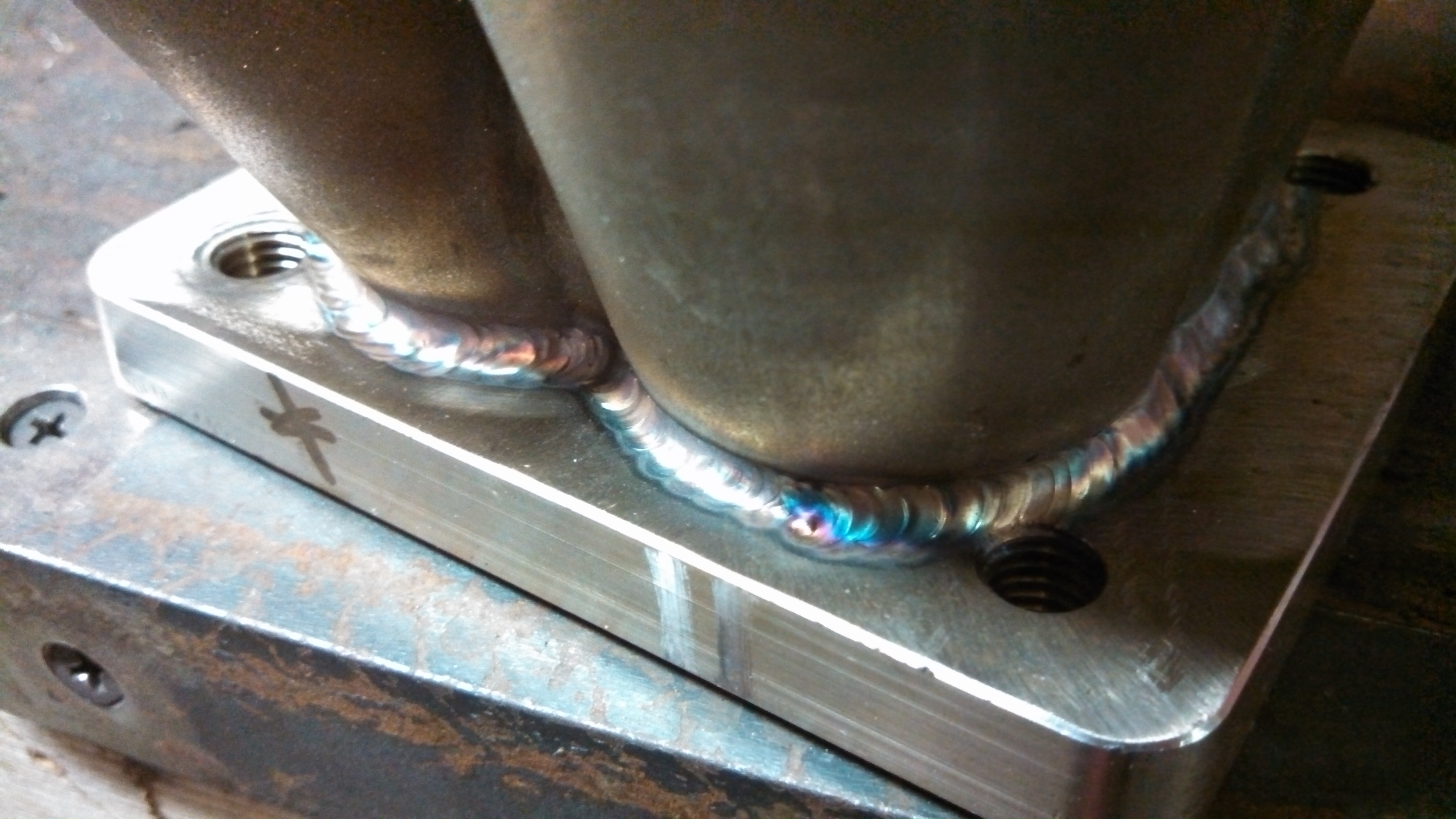 t4 flange to collector welded2.jpg