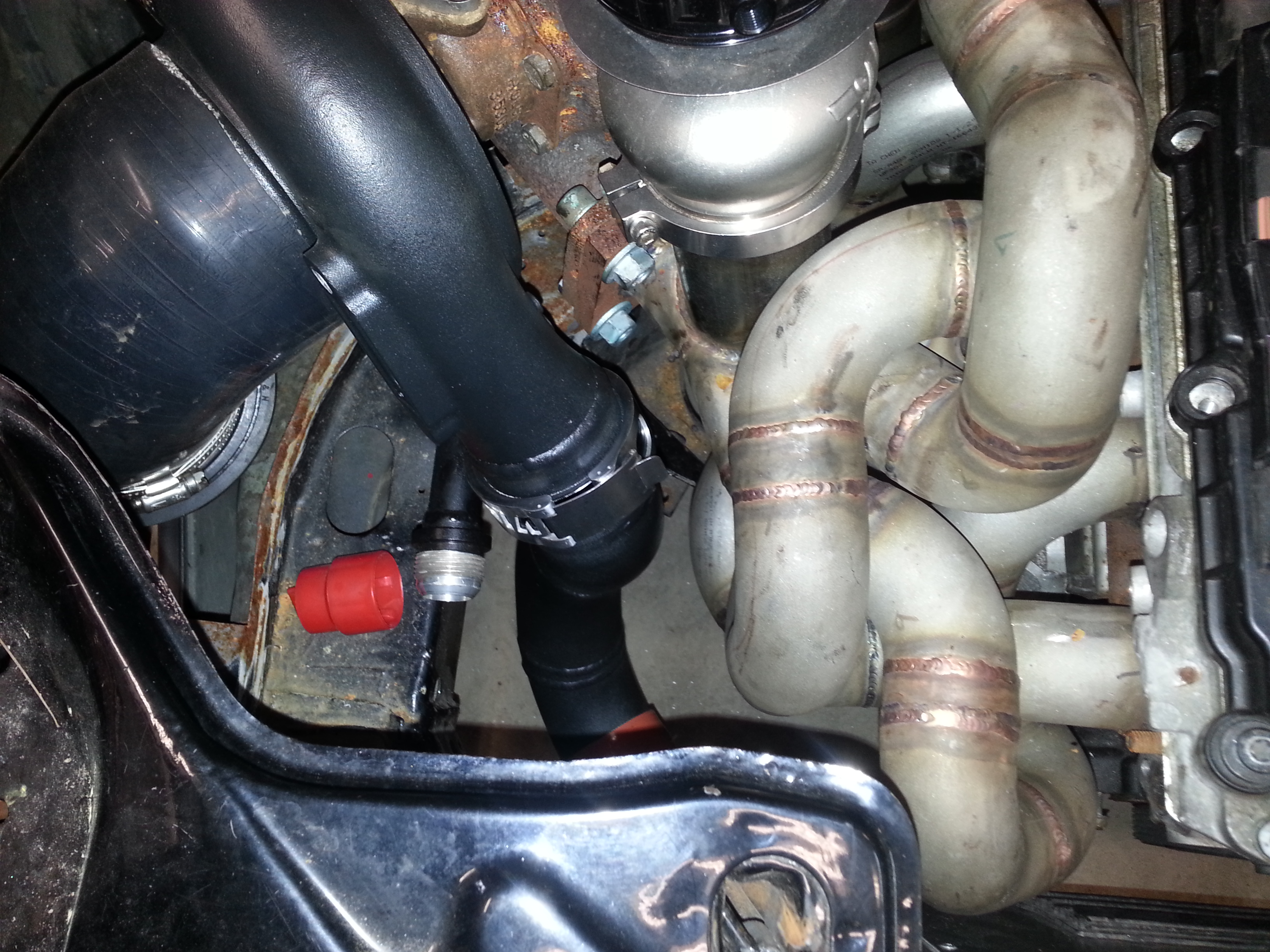 vanjen clamp final and turbo housing coated.