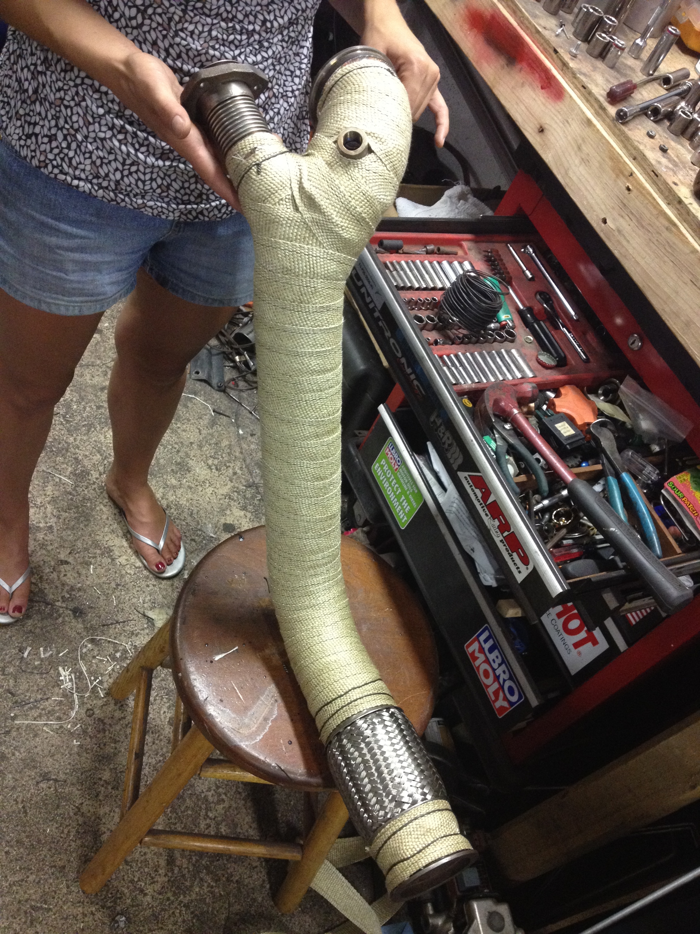 Sebastian's CQ91' downpipe wrapped.jpg