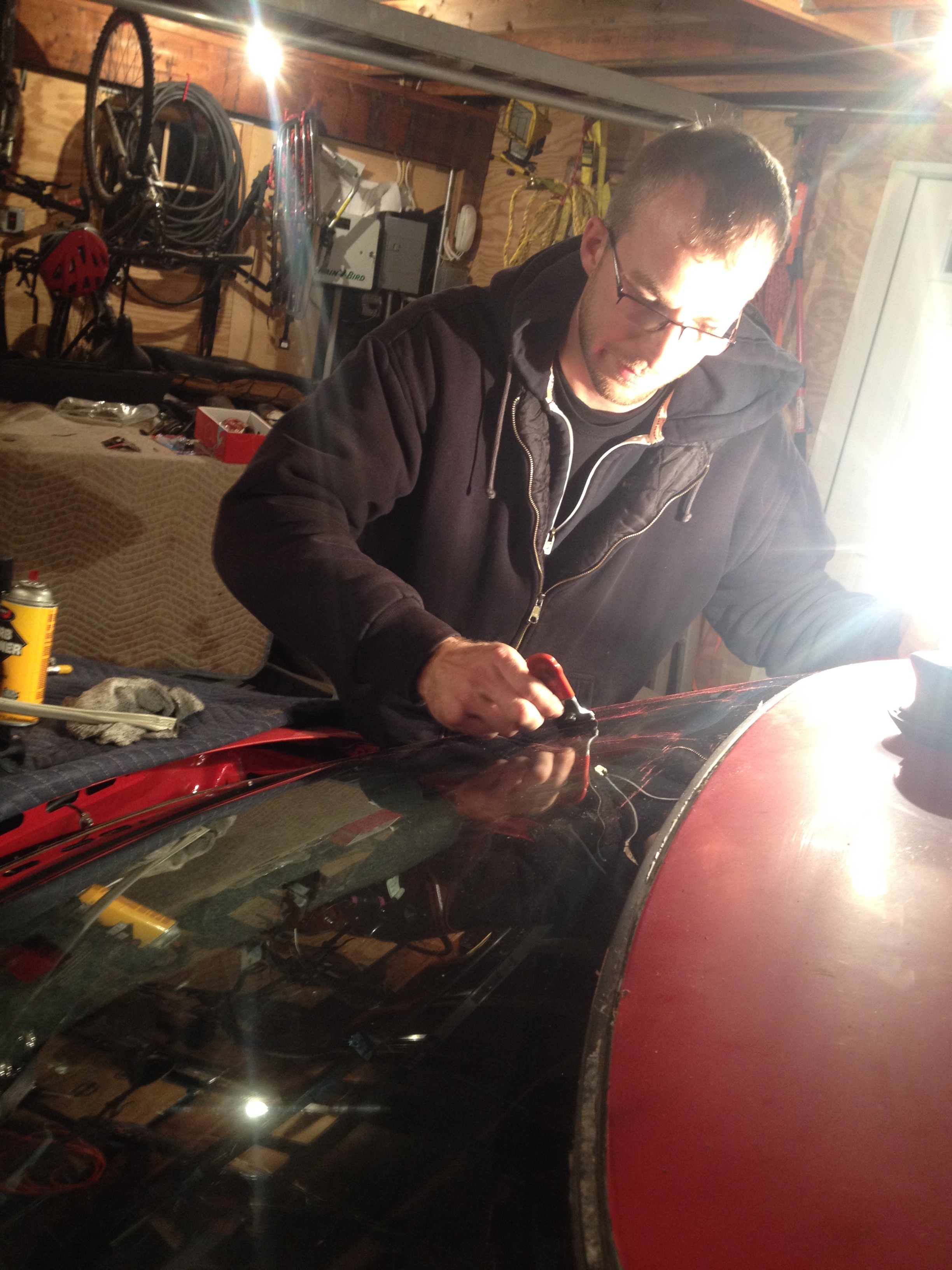 Sebastian's CQ91' PIt doing the windshield.jpg