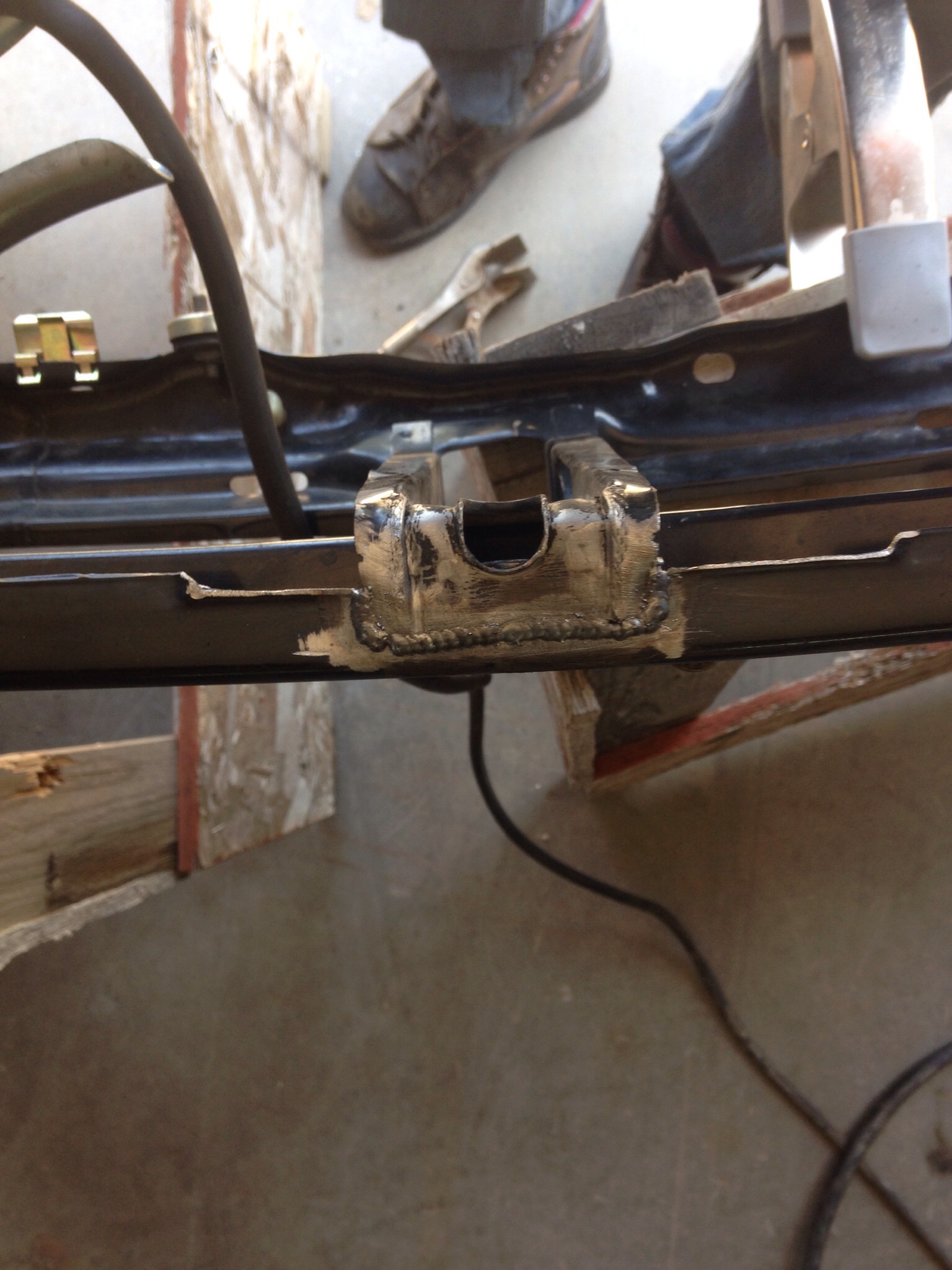 Rolled the center support.  Added a little rigidity.